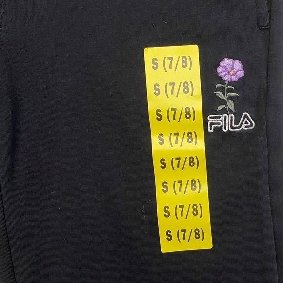 FILA Girls Wide Leg Pant, Black, Small (7/8) NWT - Picture 10 of 16